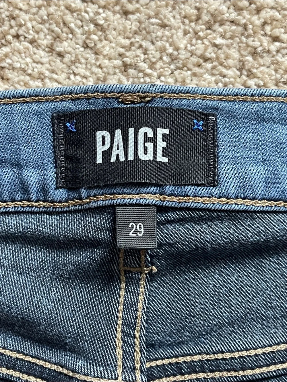 PAIGE LENNOX Slim Straight Leg Jeans, Size 29W, Jayce Wash